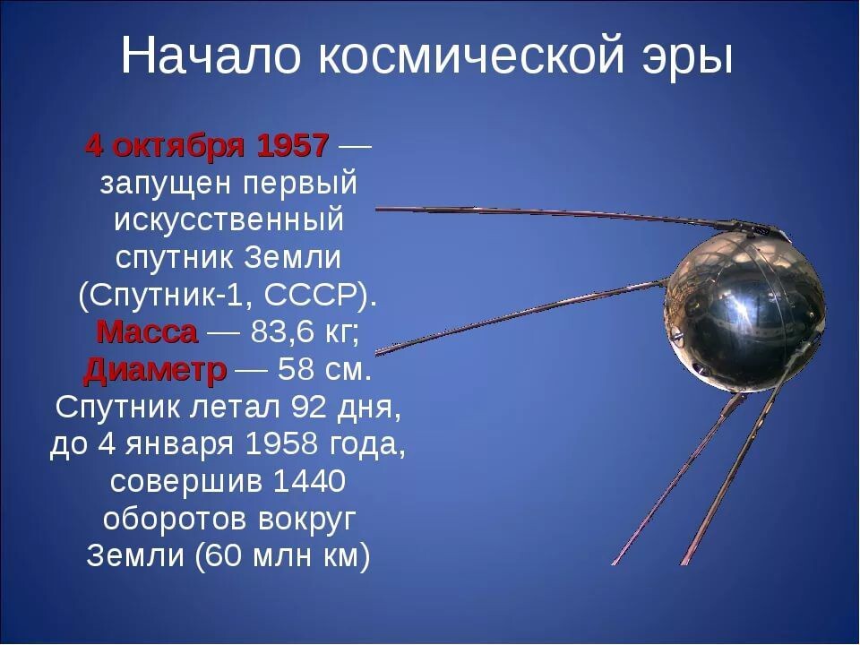 Первый спутник диаметр. Первый Спутник земли запущенный 4 октября 1957 СССР. Первый запуск спутника 1957 4 октября. Первый искусственный Спутник земли СССР 1957. 4 Октября 1957-первый ИСЗ "Спутник" (СССР)..